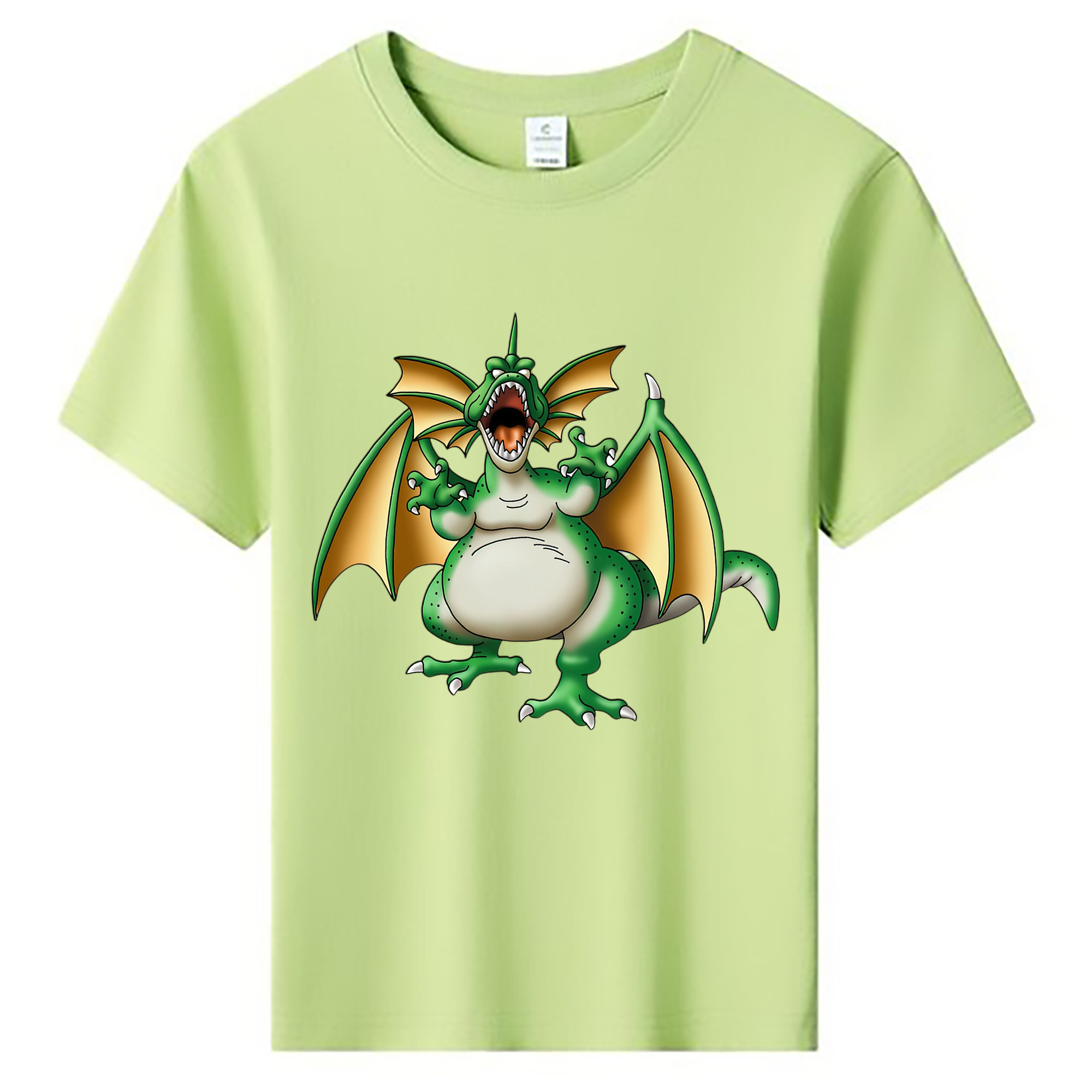 （画像用） ドラゴンクエスト Doragon Kuesuto Dragon Quest 綿100％キッズTシャツ（フロントプリント）